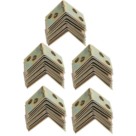 Metal Shelf Support 60Pcs Brass Tone