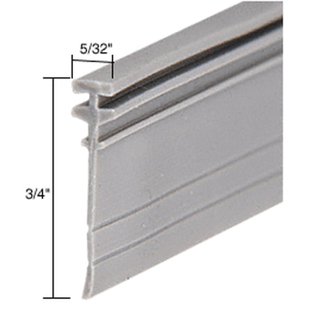 Gordon Glass Gray Shower Door Vinyl T Sweep and Seal - 7 ft long