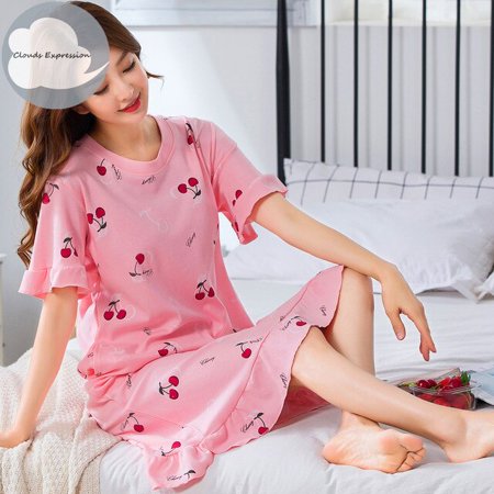 QWZNDZGR Summer Cotton M-5XL Sleepwear Women Nightdress Womens Cotton Cartoon Ladies Nightgown Sexy Nightwear Plus Size Home Sleep Dress
QWZNDZGR Summer Cotton M-5XL Sleepwear Women Nightdress Womens Cotton Cartoon Ladies Nightgown Sexy Nightwear Plus Size Home Sleep Dress