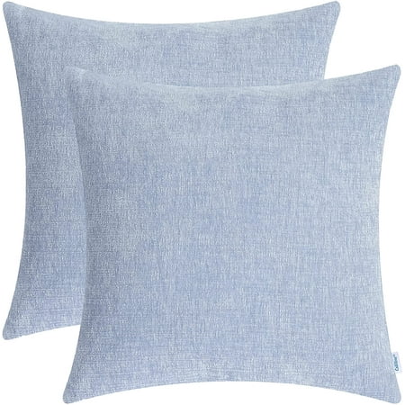 CaliTime Pack of 2 Cozy Throw Pillow Covers Cases for Couch Sofa Home Decoration Solid Dyed Soft Chenille 16x16 Inches Baby Blue
CaliTime Pack of 2 Cozy Throw Pillow Covers Cases for Couch Sofa Home Decoration Solid Dyed Soft Chenille 16x16 Inches Baby Blue