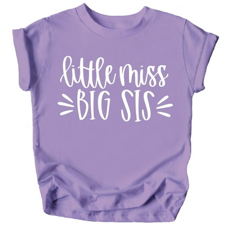 Pregnancy Reveal Big Sister Announcement Little Miss Big Sis T-Shirts Purple Shirt 18 Months
Pregnancy Reveal Big Sister Announcement Little Miss Big Sis T-Shirts Purple Shirt 18 Months
