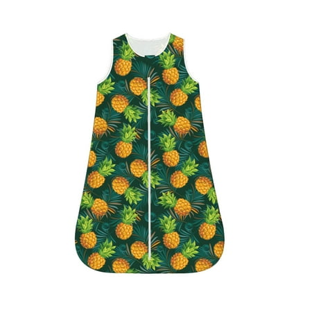 Honeii Pineapples with Palm Leaves Print Unisex Babies Sleepbag Wearable Blanket Baby Sleeveless Sleeping Bag-Large
Honeii Pineapples with Palm Leaves Print Unisex Babies Sleepbag Wearable Blanket Baby Sleeveless Sleeping Bag-Large