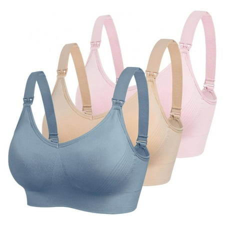 Xmarks Women’s Maternity Nursing Seamless Bra Ultra-Soft and Breathable Wirefree Clip Down Soft Support Bra for Pregnancy Sleeping and Breastfeeding(3-Packs)
Xmarks Women’s Maternity Nursing Seamless Bra Ultra-Soft and Breathable Wirefree Clip Down Soft Support Bra for Pregnancy Sleeping and Breastfeeding(3-Packs)