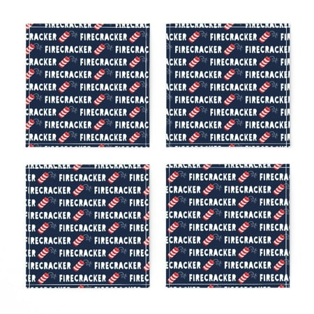 Linen Cotton Canvas Cocktail Napkins (Set of 4) - Navy July 4Th Red White Blue Stars Stripes Independence Print Cloth Cocktail Napkins by Spoonflower
Linen Cotton Canvas Cocktail Napkins (Set of 4) - Navy July 4Th Red White Blue Stars Stripes Independence Print Cloth Cocktail Napkins by Spoonflower