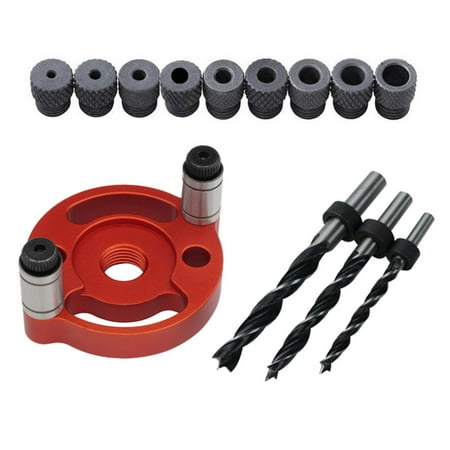 Dowel Drill Joinery 6/8/10mm Hole Positioning Woodworking Vertical Pocket Hole Wood Hole Drill Bit Set for DIY Furniture Red
Dowel Drill Joinery 6/8/10mm Hole Positioning Woodworking Vertical Pocket Hole Wood Hole Drill Bit Set for DIY Furniture Red