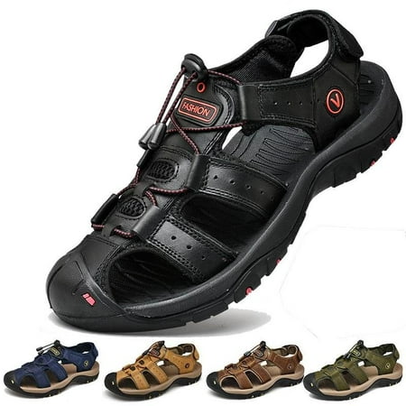 Men s Sport Sandals Outdoor Hiking Sandals Closed Toe Leather Athletic Trail Walking Casual Sandals
Men s Sport Sandals Outdoor Hiking Sandals Closed Toe Leather Athletic Trail Walking Casual Sandals