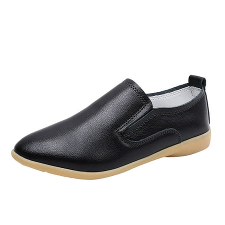 Mackneog Womens Breathable Lace Up Shoes Flats Casual Shoes Gift on Clearance