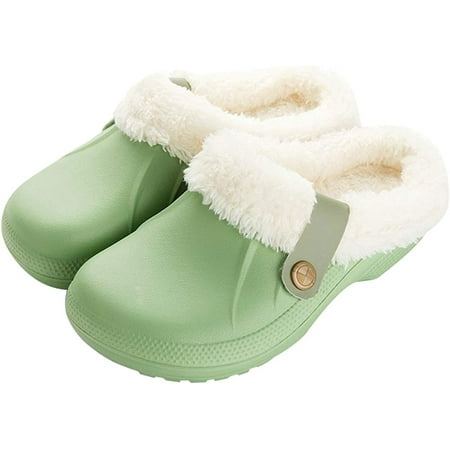 PIKADINGNIS Women Waterproof Slippers Men Fur Lined Clogs Winter Garden Shoes Warm House Slippers Indoor Outdoor Mules
PIKADINGNIS Women Waterproof Slippers Men Fur Lined Clogs Winter Garden Shoes Warm House Slippers Indoor Outdoor Mules