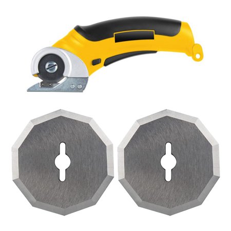 Electric Scissors Handheld Multifunctional Cordless Electric Cutting Tool Fabric/Leather/Cloth with 2Pcs Blades
Electric Scissors Handheld Multifunctional Cordless Electric Cutting Tool Fabric/Leather/Cloth with 2Pcs Blades