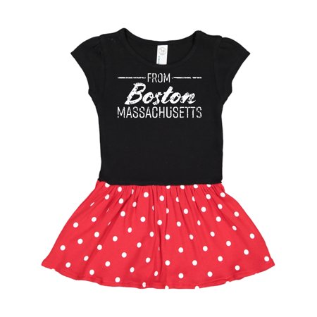 Inktastic From Boston Massachusetts in White Distressed Text Gift Toddler Girl Dress
Inktastic From Boston Massachusetts in White Distressed Text Gift Toddler Girl Dress