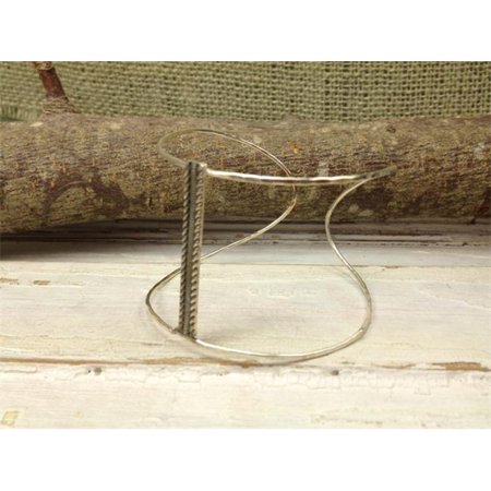 Laura J Designs b69 Sterling Silver Hammered Cuff Bracelet