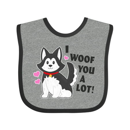 Inktastic I Woof You a Lot with Husky Dog Illustration Gift Baby Boy or Baby Girl Bib
Inktastic I Woof You a Lot with Husky Dog Illustration Gift Baby Boy or Baby Girl Bib