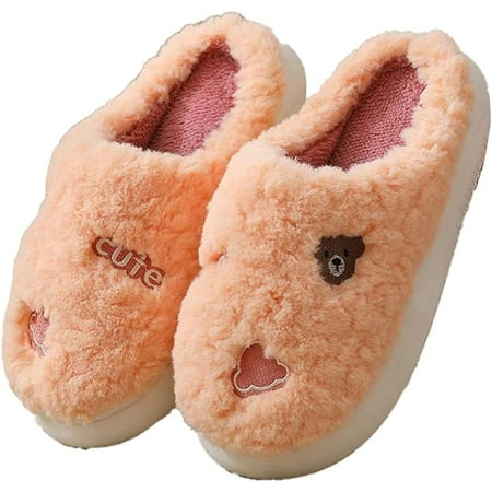 CoCopeaunt Women Men Fluffy Fur Warm Fleece Lining Winter House Shoes Cute Bear Furry Indoor Slippers
CoCopeaunt Women Men Fluffy Fur Warm Fleece Lining Winter House Shoes Cute Bear Furry Indoor Slippers
