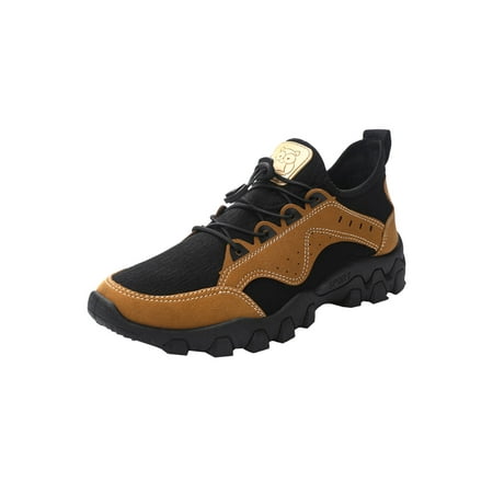 Fangasis Mens Hiking Shoes Rubber Sole Trekking Shoe Comfort Sneakers Men Trainers Driving Non-slip Drawstring Casual Sneaker Black Brown 7
Fangasis Mens Hiking Shoes Rubber Sole Trekking Shoe Comfort Sneakers Men Trainers Driving Non-slip Drawstring Casual Sneaker Black Brown 7