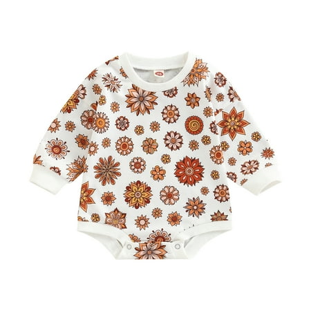 Sunisery Kids Baby Girls Boys Sweatshirt Romper Floral Print Crew Neck Long Sleeve Jumpsuit Autumn Clothes
Sunisery Kids Baby Girls Boys Sweatshirt Romper Floral Print Crew Neck Long Sleeve Jumpsuit Autumn Clothes