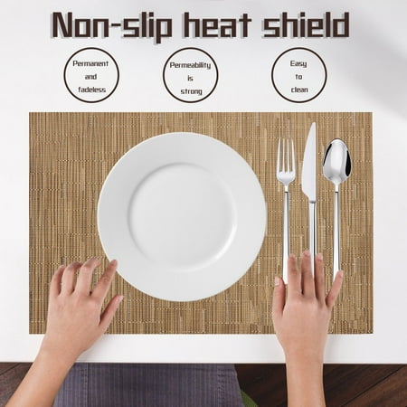 christmas home european style non-slip heat insulation bamboo grain solid color table mat
christmas home european style non-slip heat insulation bamboo grain solid color table mat