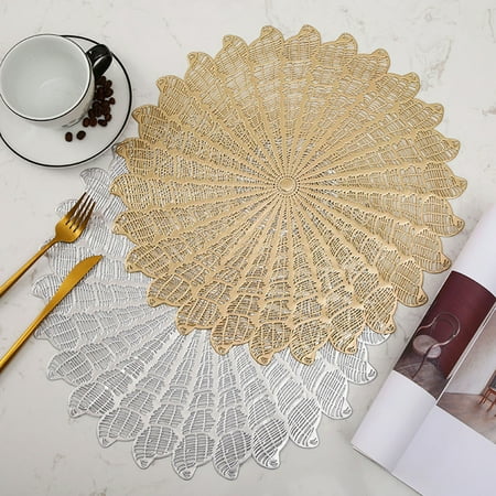 jiaroswwei Anti-scratch Place Mat Lustrous Hollow Decorative PVC Table Insulation Mat Kitchen Supplies
jiaroswwei Anti-scratch Place Mat Lustrous Hollow Decorative PVC Table Insulation Mat Kitchen Supplies