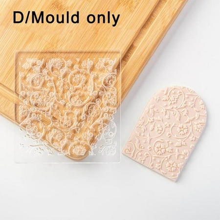 Spring Easter Flower Cookie Embossed Mold Cake Decorating Fondant Acrylic O7J5