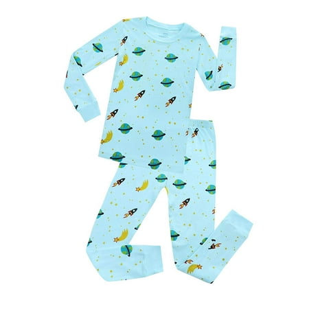 Elowel Boys Space 100% Cotton 2-Piece Pajama Set - Blue (Toddler Little Boys & Big Boys)
Elowel Boys Space 100% Cotton 2-Piece Pajama Set - Blue (Toddler Little Boys & Big Boys)