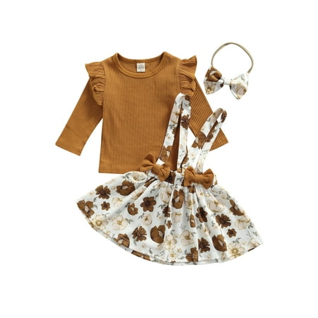 Amuver Baby Flying Sleeves + Suspender Skirt + Bow Headband Flower Pattern Elastic Waist Spring Clothing
Amuver Baby Flying Sleeves + Suspender Skirt + Bow Headband Flower Pattern Elastic Waist Spring Clothing