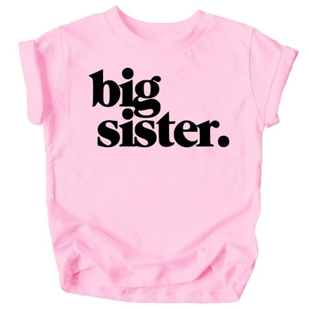 Bold Big Sister Colorful Sibling Reveal Announcement T-Shirt for Baby and Toddler Youth Girls Sibling Outfits Black on Pink Shirt 18 Months
Bold Big Sister Colorful Sibling Reveal Announcement T-Shirt for Baby and Toddler Youth Girls Sibling Outfits Black on Pink Shirt 18 Months