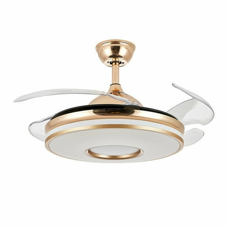 TFCFL Modern 42 Retractable Ceiling Fan LED Light Chandelier 3 Speed Settings for Bedroom Dining Room (gold)
TFCFL Modern 42 Retractable Ceiling Fan LED Light Chandelier 3 Speed Settings for Bedroom Dining Room (gold)