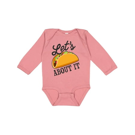 Inktastic Lets Taco About It with Taco Illustration Gift Baby Boy or Baby Girl Long Sleeve Bodysuit
Inktastic Lets Taco About It with Taco Illustration Gift Baby Boy or Baby Girl Long Sleeve Bodysuit