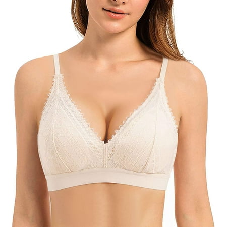Junlan Comfort Lace Bralette for Women Deep V Padded Sleeping Bra Crop Top with Adjustable Strap Wirefree
Junlan Comfort Lace Bralette for Women Deep V Padded Sleeping Bra Crop Top with Adjustable Strap Wirefree