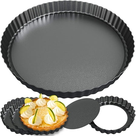 Tart Pan and Quiche Pan - Non Stick Mini Tart Pans with Removable Bottom for Baking Pies Tarts Quiches
Tart Pan and Quiche Pan - Non Stick Mini Tart Pans with Removable Bottom for Baking Pies Tarts Quiches