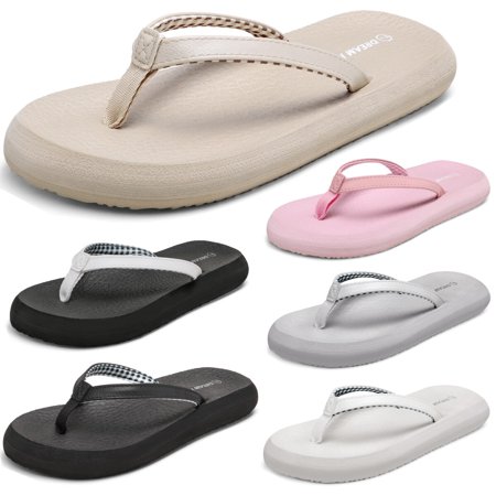 Dream Pairs Womens Flip Flops Arch Support Soft Cushion Lightweight Beach Sandal
Dream Pairs Womens Flip Flops Arch Support Soft Cushion Lightweight Beach Sandal