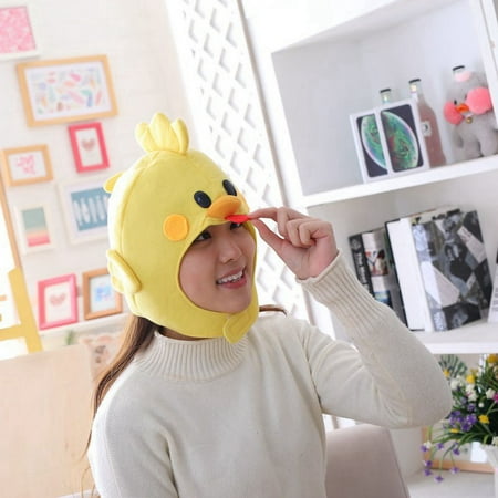 Cute Plush Animal Hat Chick Mask Hat Headgear Photo Shoot Prop Dress-up Hat for Party
Cute Plush Animal Hat Chick Mask Hat Headgear Photo Shoot Prop Dress-up Hat for Party