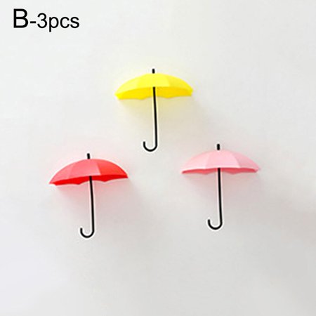 3pcs/lot Wall Hooks Umbrella Shape Creative Key Hanger Rack Decorative Holder Wall Hooks Kitchen Organizer Bathroom Accessories
3pcs/lot Wall Hooks Umbrella Shape Creative Key Hanger Rack Decorative Holder Wall Hooks Kitchen Organizer Bathroom Accessories