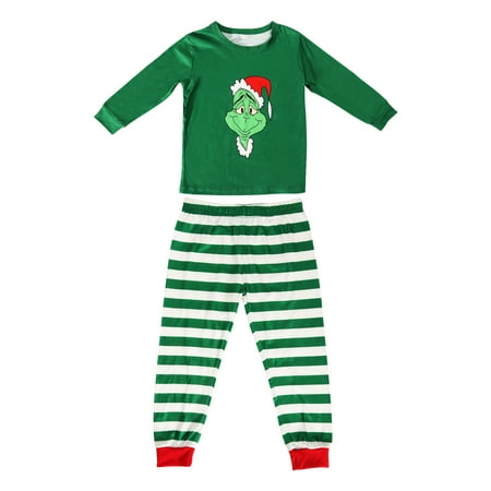 Family Christmas Pajamas Cartoon Print T-shirt Striped Jumpsuit Pants Parent-child Nightwear
Family Christmas Pajamas Cartoon Print T-shirt Striped Jumpsuit Pants Parent-child Nightwear
