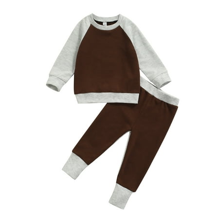 Binpure Kids Autumn Tracksuit Splicing Color Round-Neck Long Sleeves T-Shirt + Elastic Waist Pants for Little Girls Boys
Binpure Kids Autumn Tracksuit Splicing Color Round-Neck Long Sleeves T-Shirt + Elastic Waist Pants for Little Girls Boys