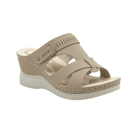 Lovskoo 2024 Women s Wedge Sandals Open Toe Summer Platform Slide Sandals Slip On Comfortable Dressy Shoes Beach Sandals Beige
Lovskoo 2024 Women s Wedge Sandals Open Toe Summer Platform Slide Sandals Slip On Comfortable Dressy Shoes Beach Sandals Beige