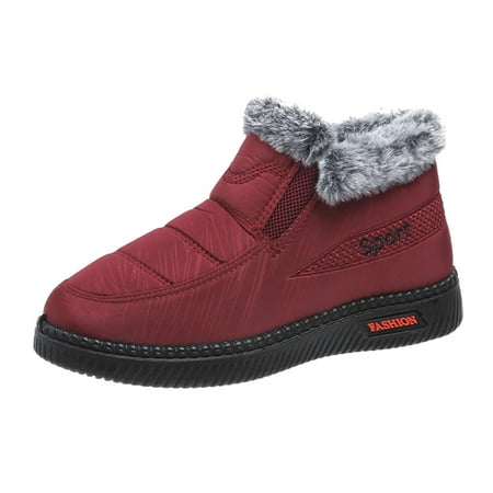 ZIZOCWA Slip On Walking Shoes For Women Tall Snow Boot Women Fashion Winter Women Snow Boots Flat Non Slip Soft Plush Warm And Comfortable Solid Color Mid Top Slip On Low Cut Womens Winter Boots
ZIZOCWA Slip On Walking Shoes For Women Tall Snow Boot Women Fashion Winter Women Snow Boots Flat Non Slip Soft Plush Warm And Comfortable Solid Color Mid Top Slip On Low Cut Womens Winter Boots