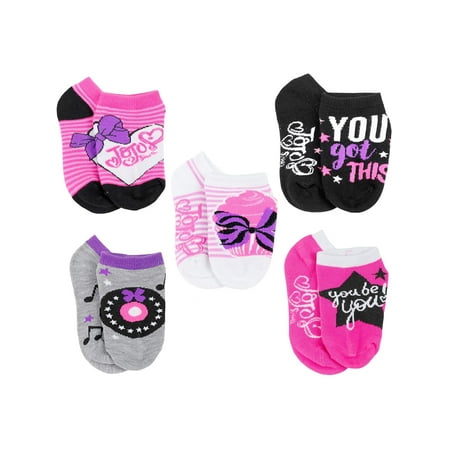 JoJo Siwa Toddler and Little Girls 5 Pack Socks