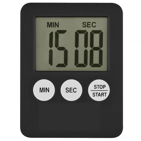 Digital Kitchen Timer Simple Cooking Timer Count Up Functions Large Display for Cooking Black
Digital Kitchen Timer Simple Cooking Timer Count Up Functions Large Display for Cooking Black
