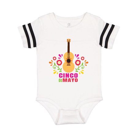 Inktastic Cinco De Mayo with Guitar and Florals Gift Baby Boy or Baby Girl Bodysuit