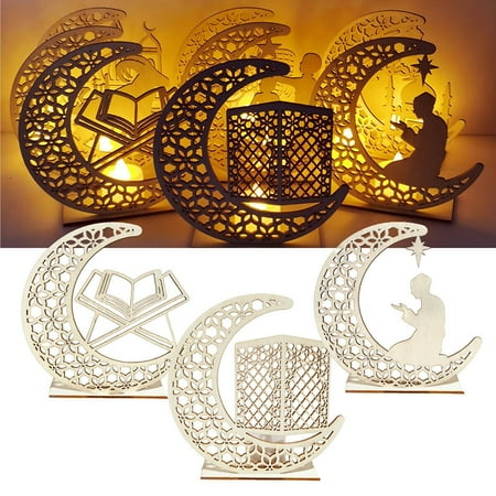 DIY Wooden Moon Candle Light Lamp Pendant Eid Mubarak Ramadan Decor For Home Living Room Ornament New
DIY Wooden Moon Candle Light Lamp Pendant Eid Mubarak Ramadan Decor For Home Living Room Ornament New