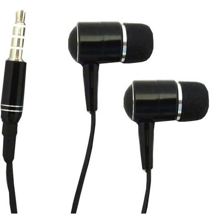 Professional Cable HDPHONE-BK iPhone-iPod-iPad Replacement Stereo Headset with Mic Black BP 3ft Black