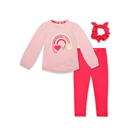 Nannette Toddler Girls 2Pc Love Legging Set W/Scrunchie Size 2T-4T