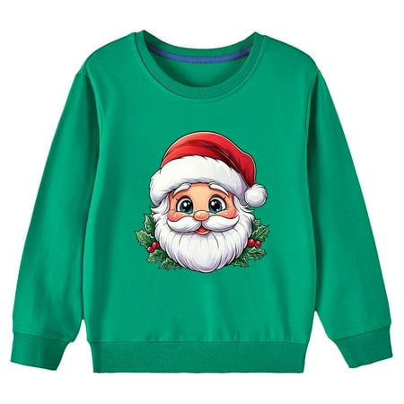 Blczomt Cotton Kids Sweatshirt Christmas Pullover Sweatshirts Green Santa Claus Basic Warm Girl Shirts
Blczomt Cotton Kids Sweatshirt Christmas Pullover Sweatshirts Green Santa Claus Basic Warm Girl Shirts