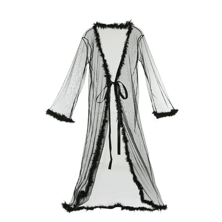 hirigin Women Lingerie Dress Long Robe Gown Babydoll Solid Color Sleepwear 
hirigin Women Lingerie Dress Long Robe Gown Babydoll Solid Color Sleepwear
