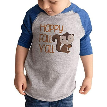 7 ate 9 Apparel Kids Happy Fall Y all Squirrel Raglan Blue
7 ate 9 Apparel Kids Happy Fall Y all Squirrel Raglan Blue