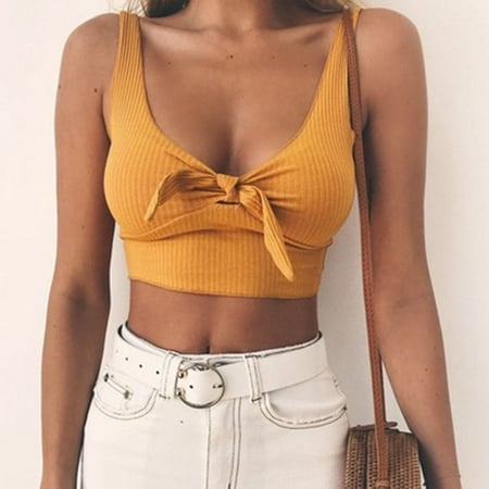 Juebong Women s Underwear Deals Clearance Under $10 Women Sexy Solid Color Color Matching Edging U-neck Camisole Blouse Yellow S
Juebong Women s Underwear Deals Clearance Under $10 Women Sexy Solid Color Color Matching Edging U-neck Camisole Blouse Yellow S