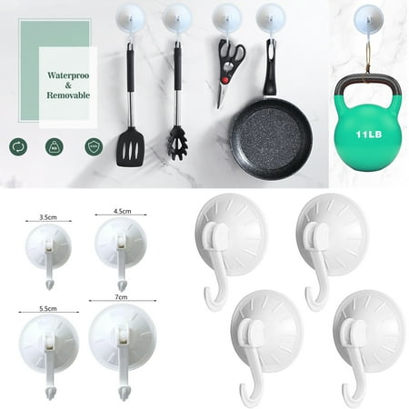 5x Vacuum Suction Hooks Large Strong Reusable Hook Sucker for Glass Window Wreath Festival Decoration Wall Bathroom Shower Kitchen MUTOCAR White Suction Cup Hooks (5.5cm/2.17 )
5x Vacuum Suction Hooks Large Strong Reusable Hook Sucker for Glass Window Wreath Festival Decoration Wall Bathroom Shower Kitchen MUTOCAR White Suction Cup Hooks (5.5cm/2.17 )