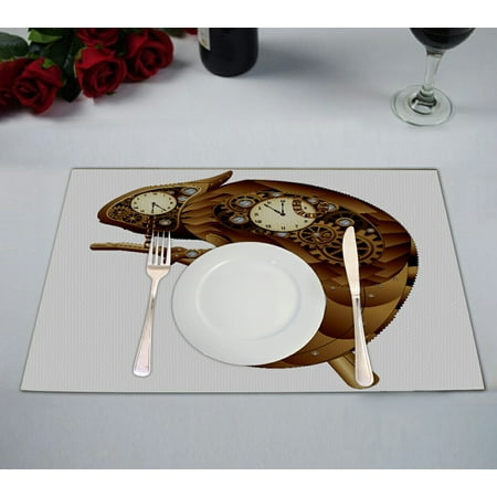 ECZJNT Steampunk Chameleon Vintage Style Placemat Table Mat Cup Mat 12x18 inch Set of 2
ECZJNT Steampunk Chameleon Vintage Style Placemat Table Mat Cup Mat 12x18 inch Set of 2