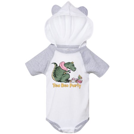 Inktastic Funny Tea Rex Party Gift Baby Boy or Baby Girl Bodysuit