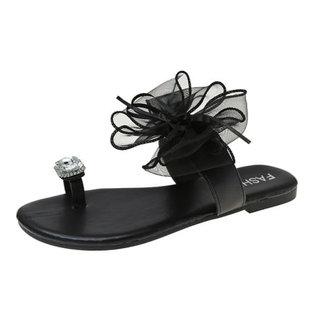 Slippers For Women Fashion Spring And Summer Women Slippersrhinestone Bow Flat Ribbon Solid Color Casual Style Slippers Pu Black 37
Slippers For Women Fashion Spring And Summer Women Slippersrhinestone Bow Flat Ribbon Solid Color Casual Style Slippers Pu Black 37